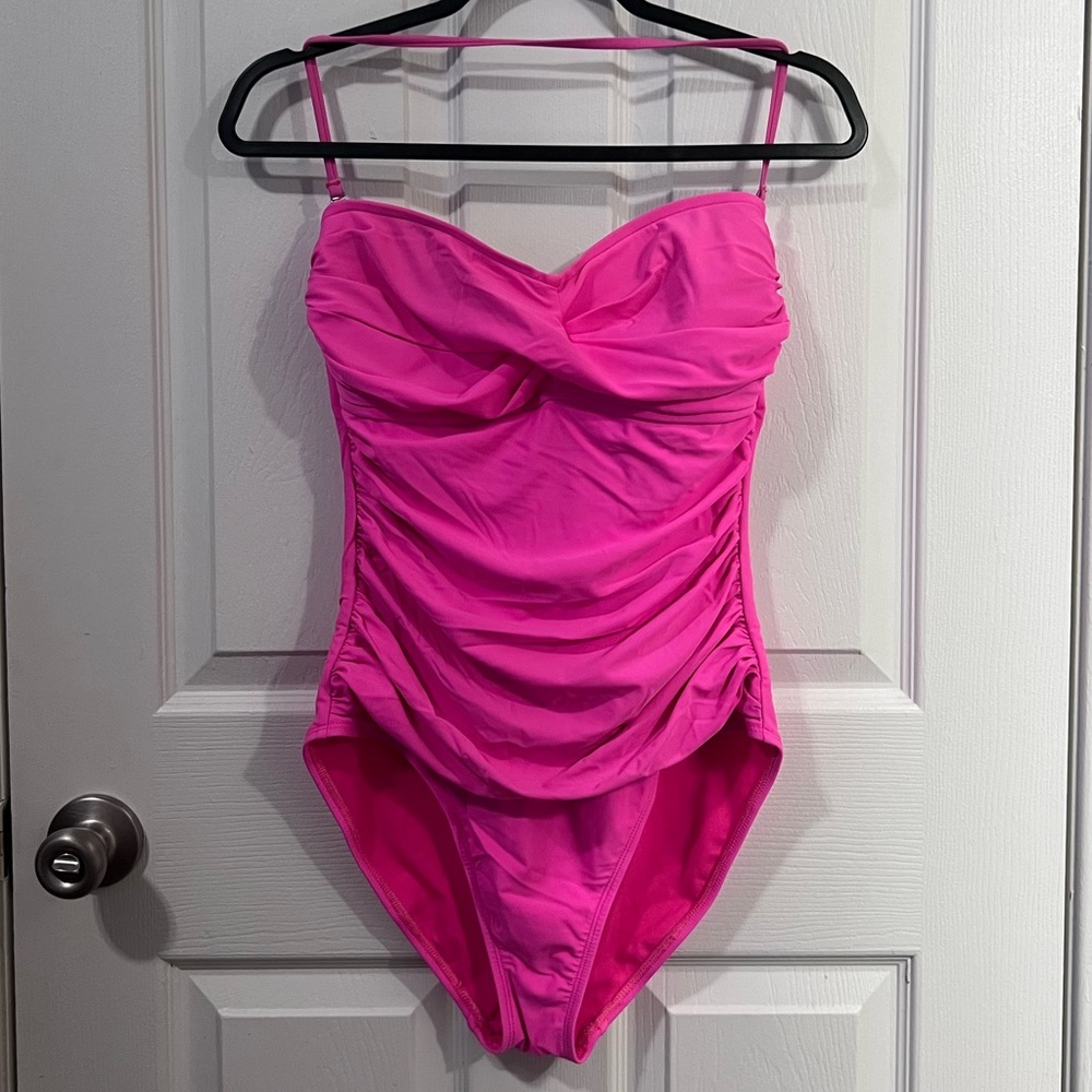 La Blanca Hot Pink One Piece Swimsuit Bathing Suit